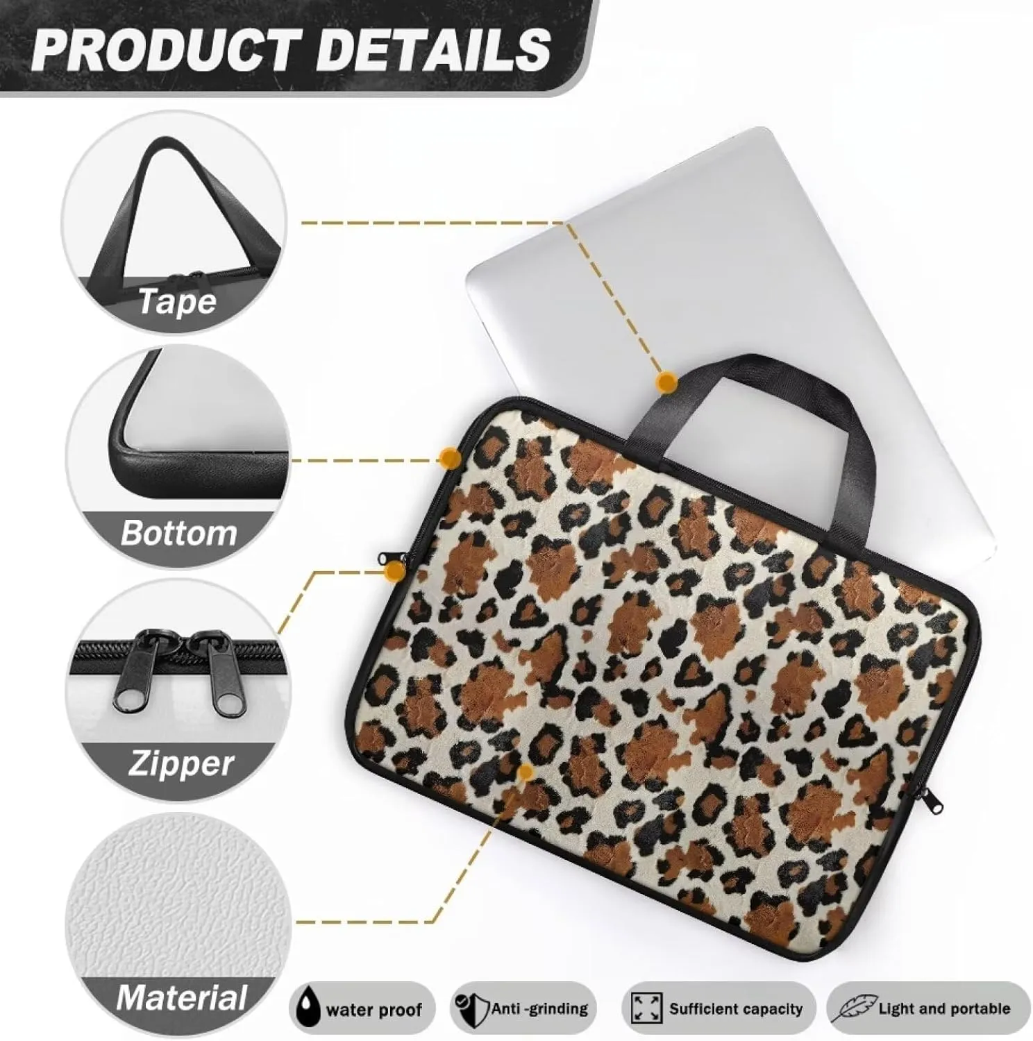 10"-17" Laptop Sleeve, Padded Laptop Case, Thin Portable Laptop Case Bag Compatible with Most of Laptop