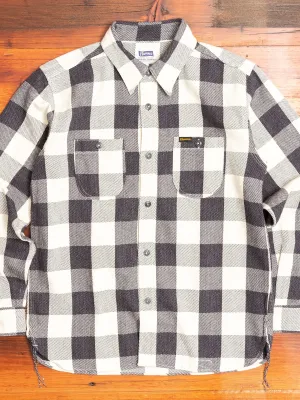 720WS Heavy Flannel Shirt in White