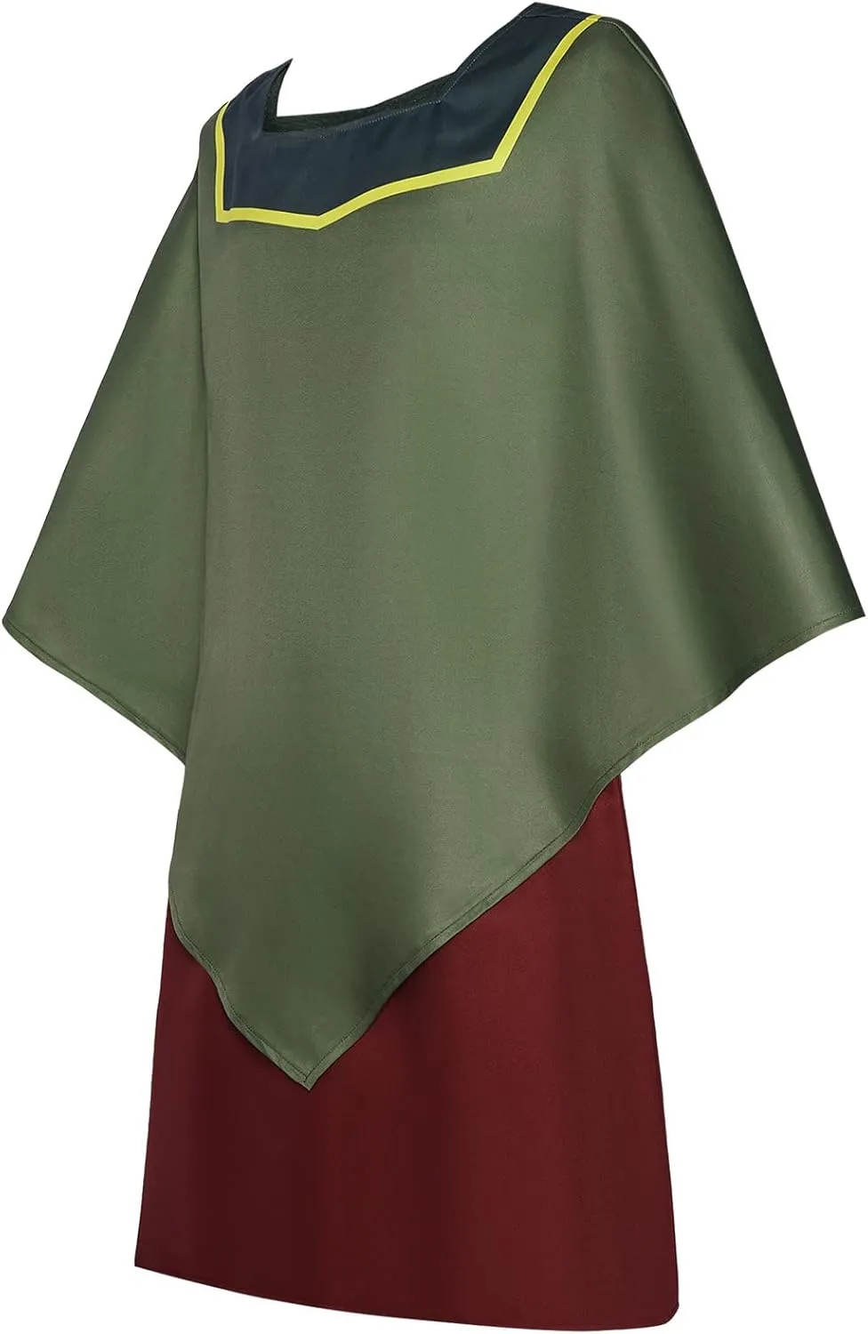 Adult Pacha Cosplay Top Jacket Skirt Hat Men Pacha Costume Cloak Cape Skirt Hat for Halloween Party
