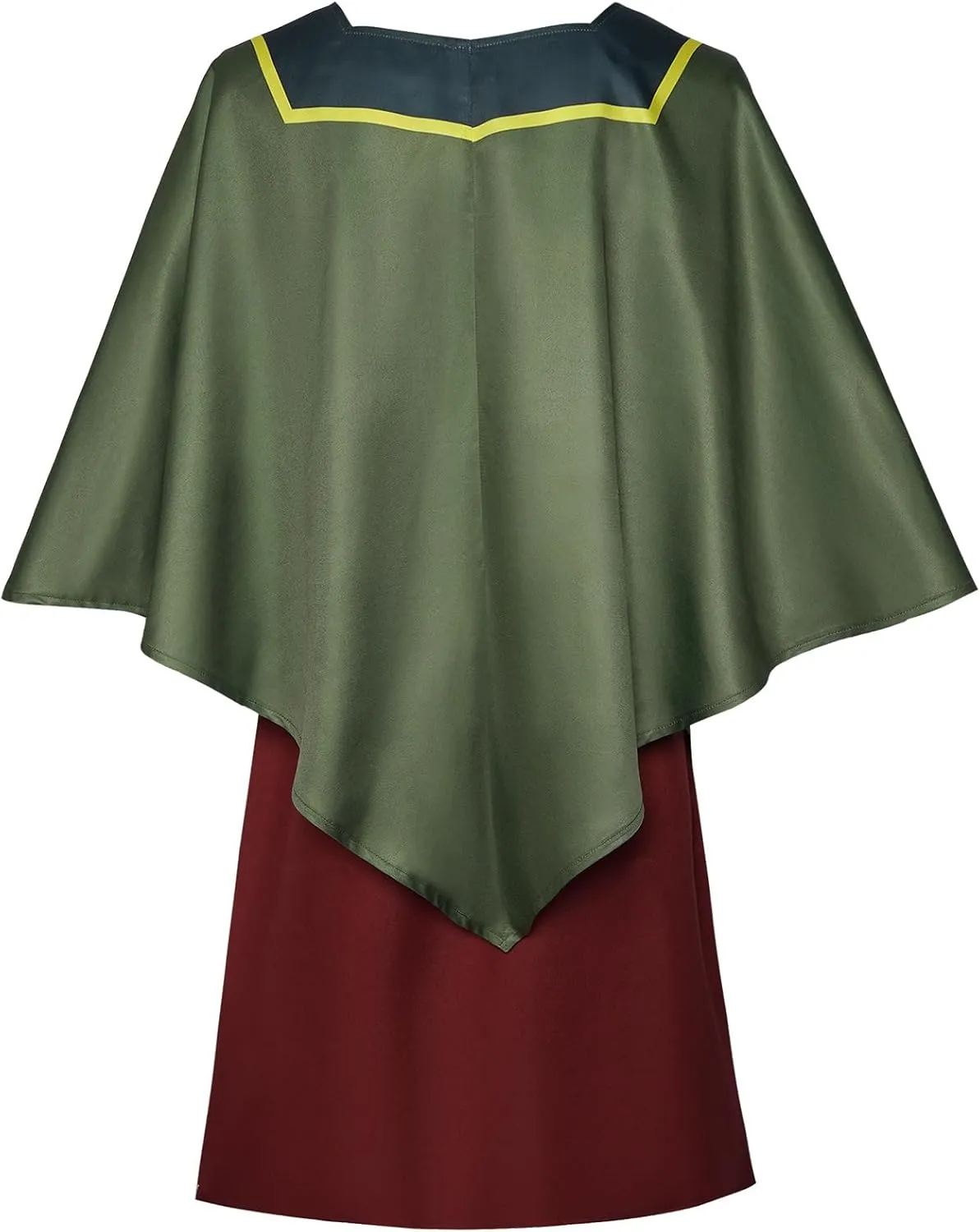 Adult Pacha Cosplay Top Jacket Skirt Hat Men Pacha Costume Cloak Cape Skirt Hat for Halloween Party