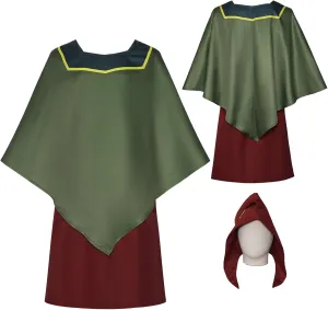 Adult Pacha Cosplay Top Jacket Skirt Hat Men Pacha Costume Cloak Cape Skirt Hat for Halloween Party