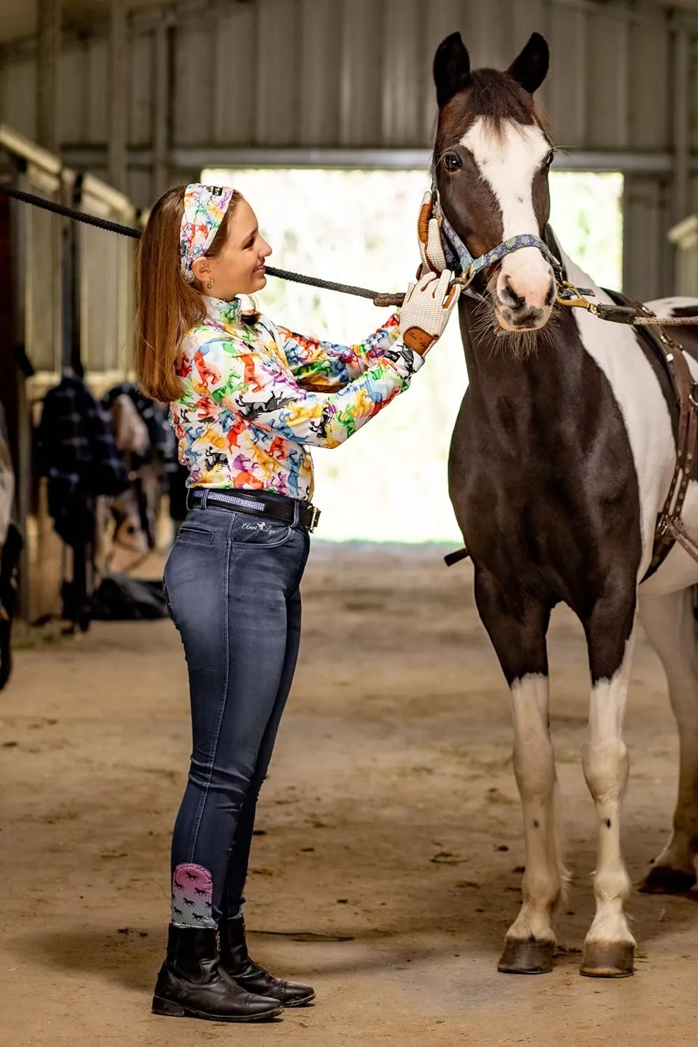 Anni Lyn Sportswear Women's Spirited F/S Denim Breech