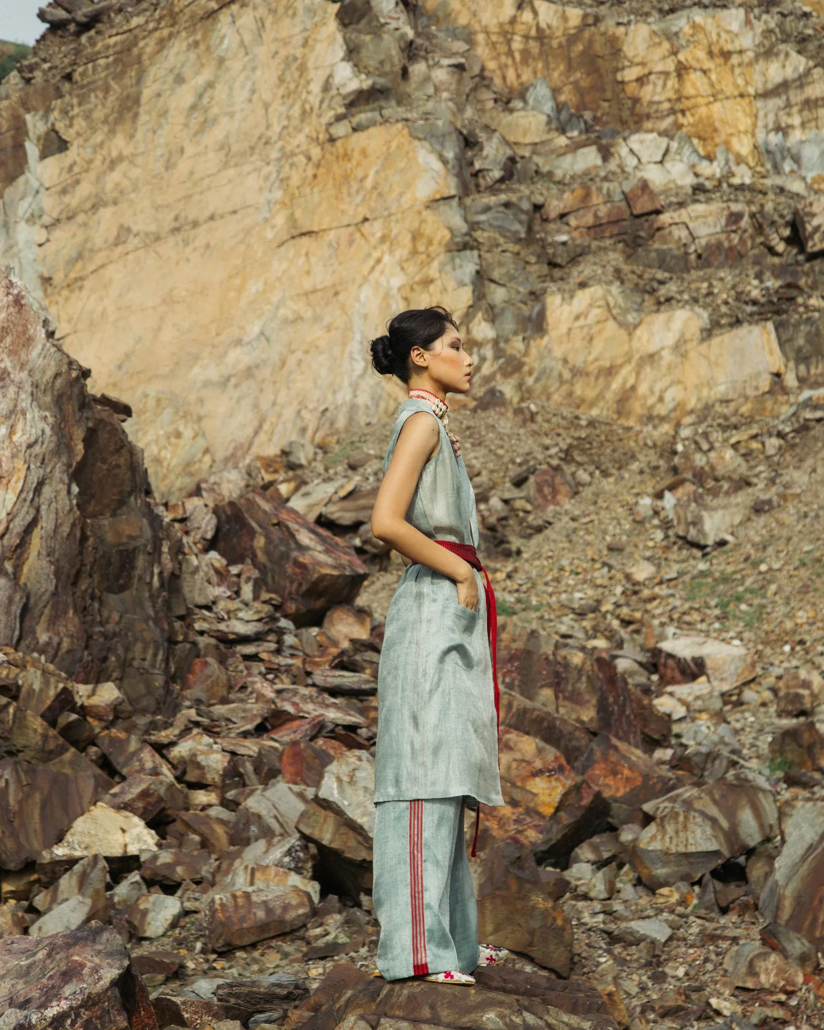 Belted Gilet Co-ord Set