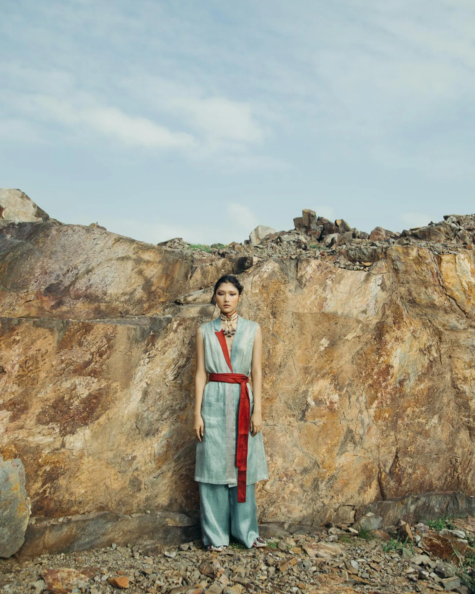 Belted Gilet Co-ord Set