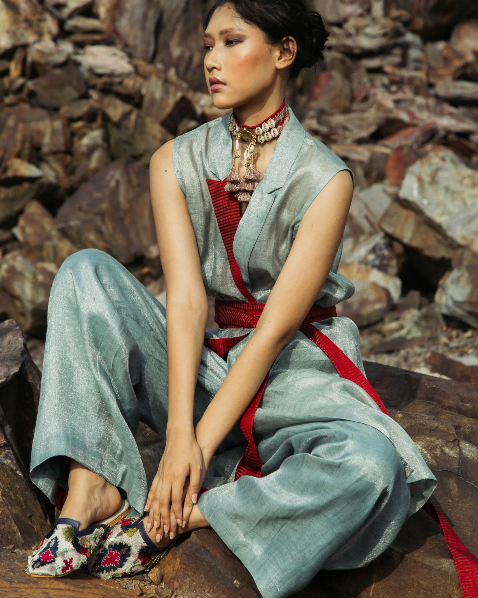 Belted Gilet Co-ord Set