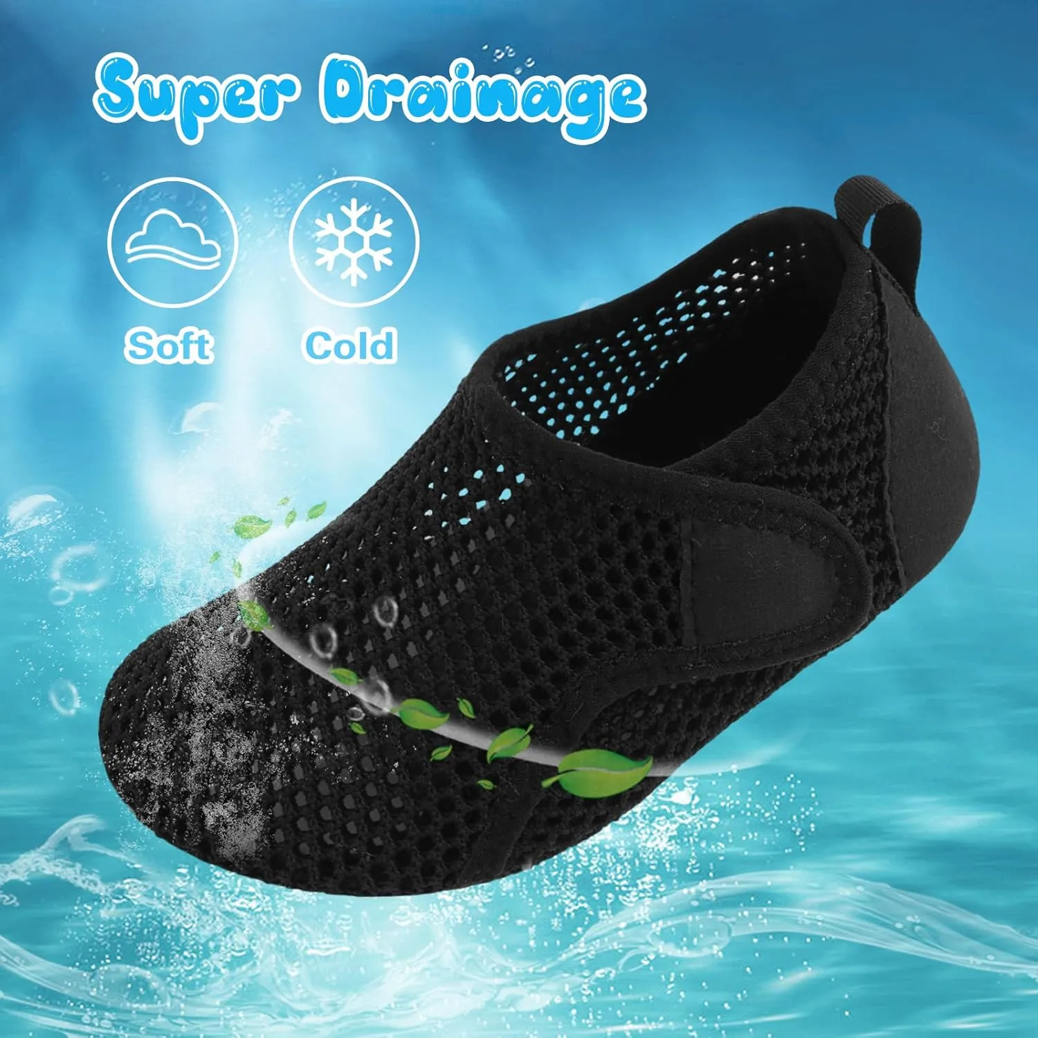 Besroad Kids Water Shoes Girls Boys Quick Dry Aqua Socks Barefoot Non Slip Beach Swim Surf Shoes