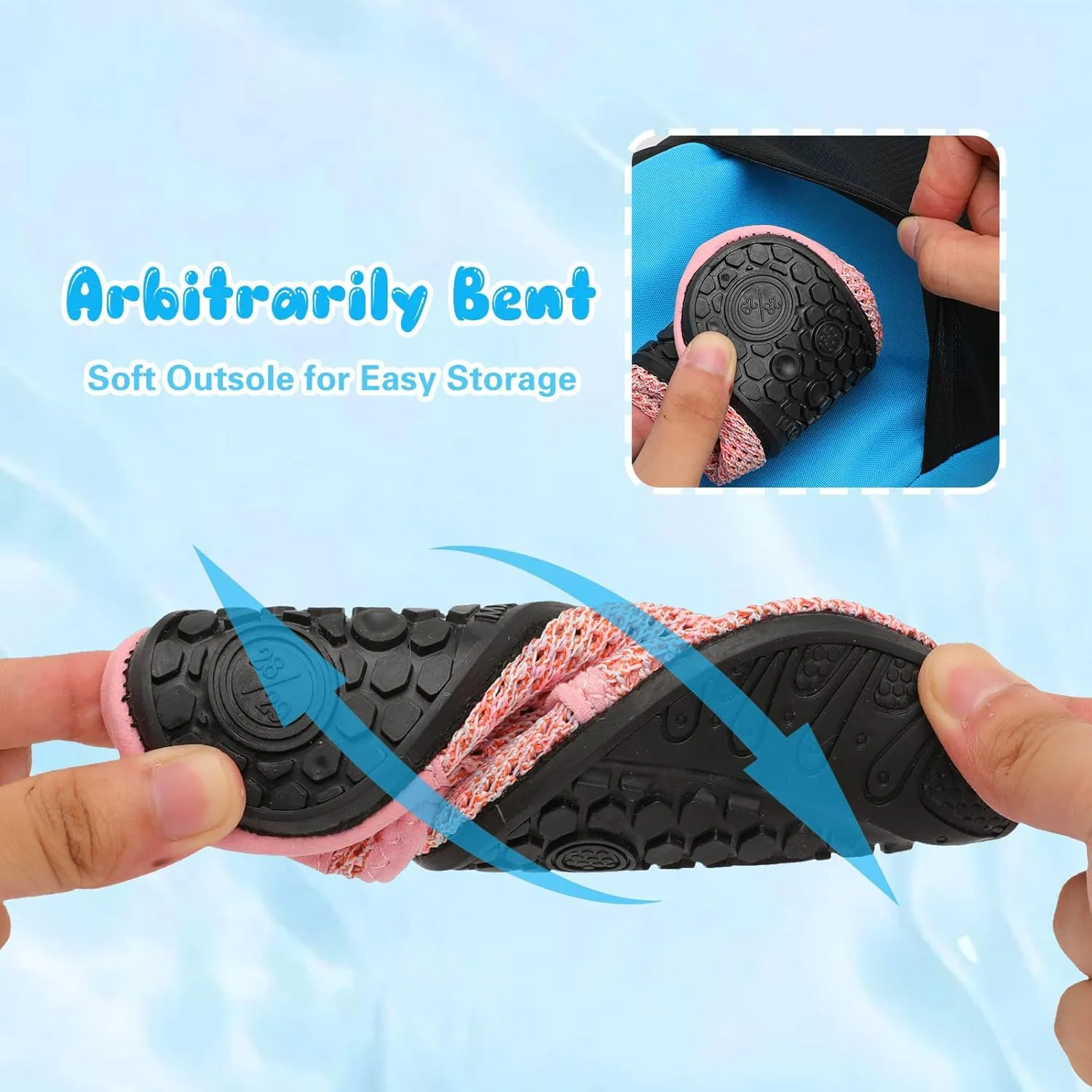 Besroad Kids Water Shoes Girls Boys Quick Dry Aqua Socks Barefoot Non Slip Beach Swim Surf Shoes