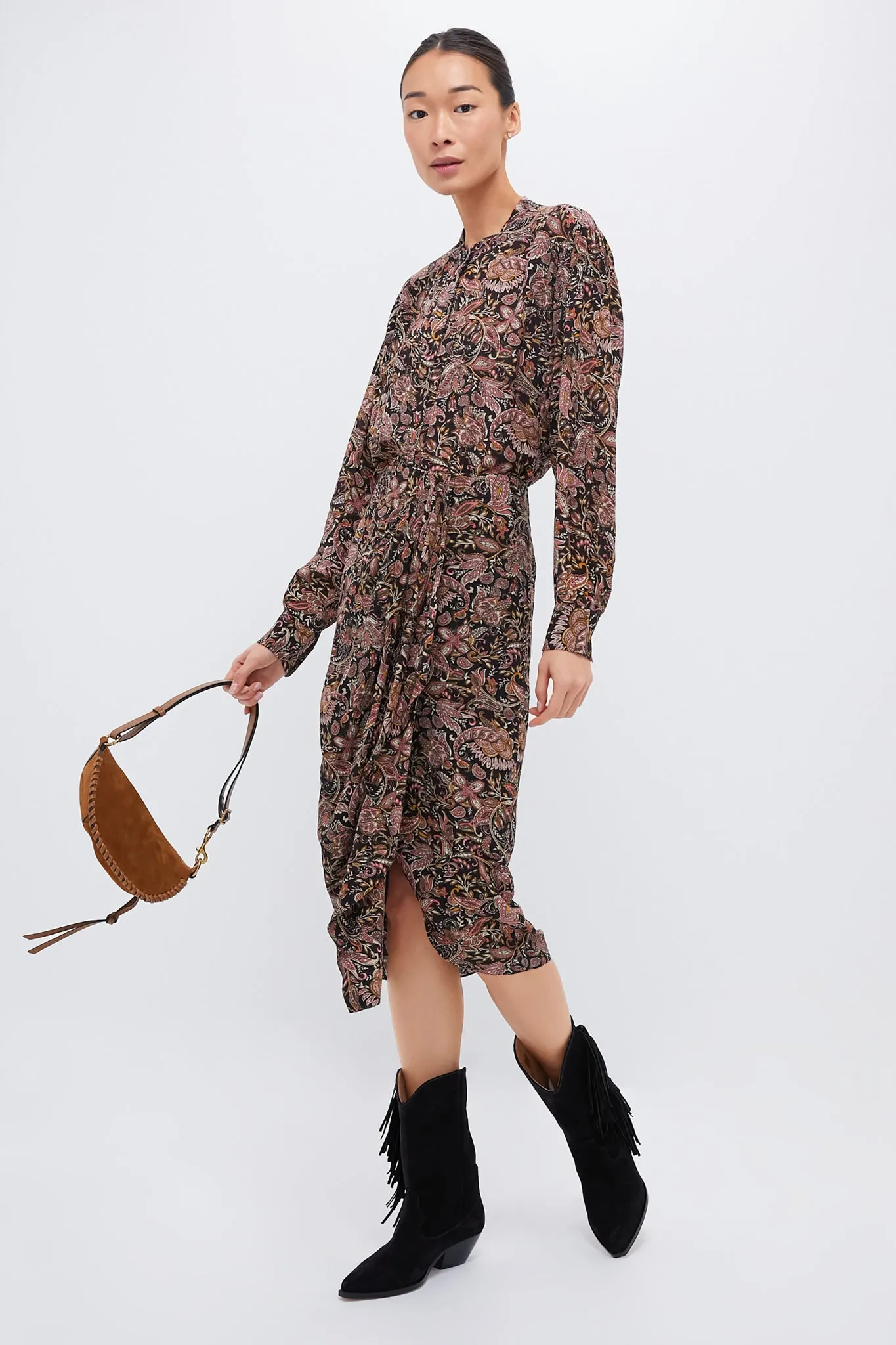 Black and Ochre Catchell Blouse