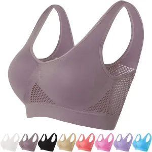 Breathable Cool Liftup Air Bra, New Large Size Air Bra Breathable and Comfortable Mesh Sports Bra for Women