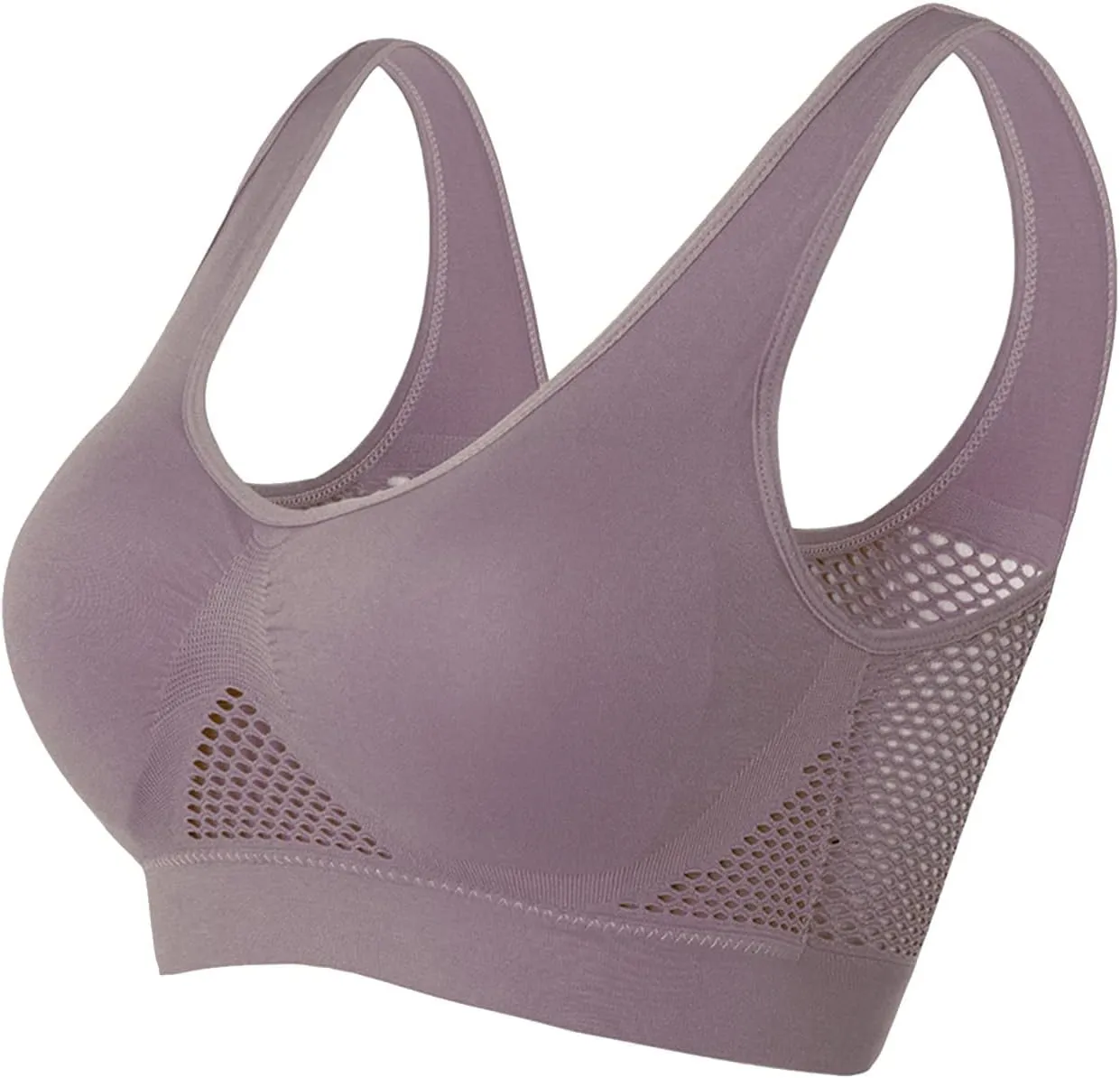 Breathable Cool Liftup Air Bra, New Large Size Air Bra Breathable and Comfortable Mesh Sports Bra for Women