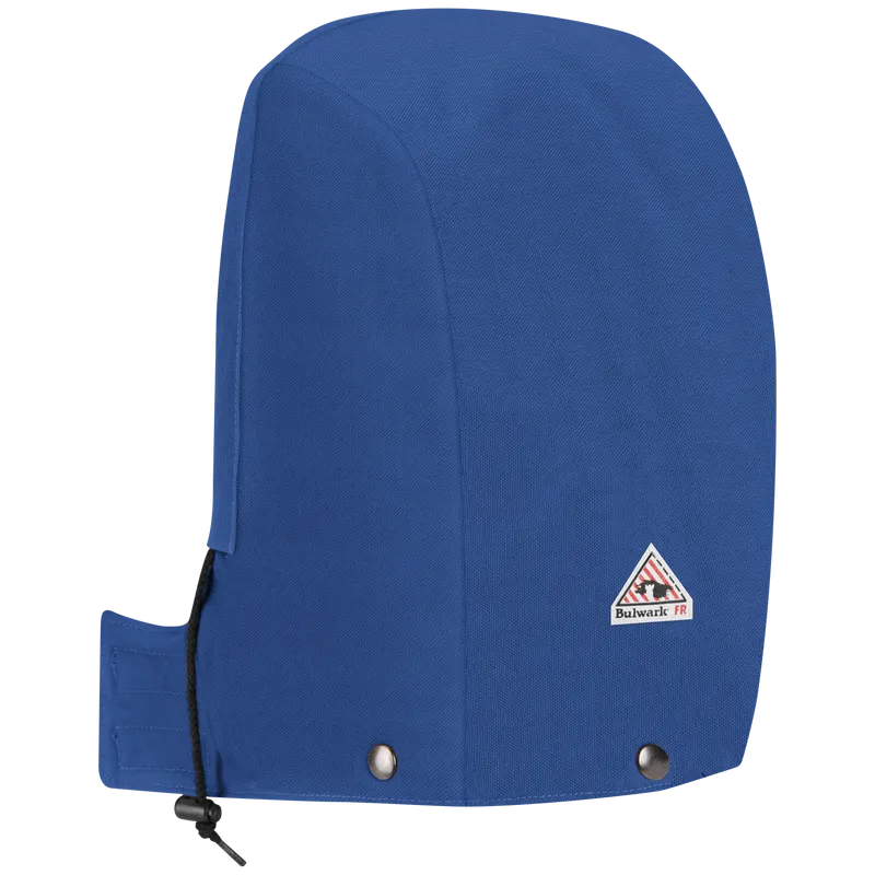 Bulwark, Midweight Excel FR Comfortouch Universal Fit Snap-on Hood, HLH2, FR 7oz, Cat3, Navy, Royal Blue