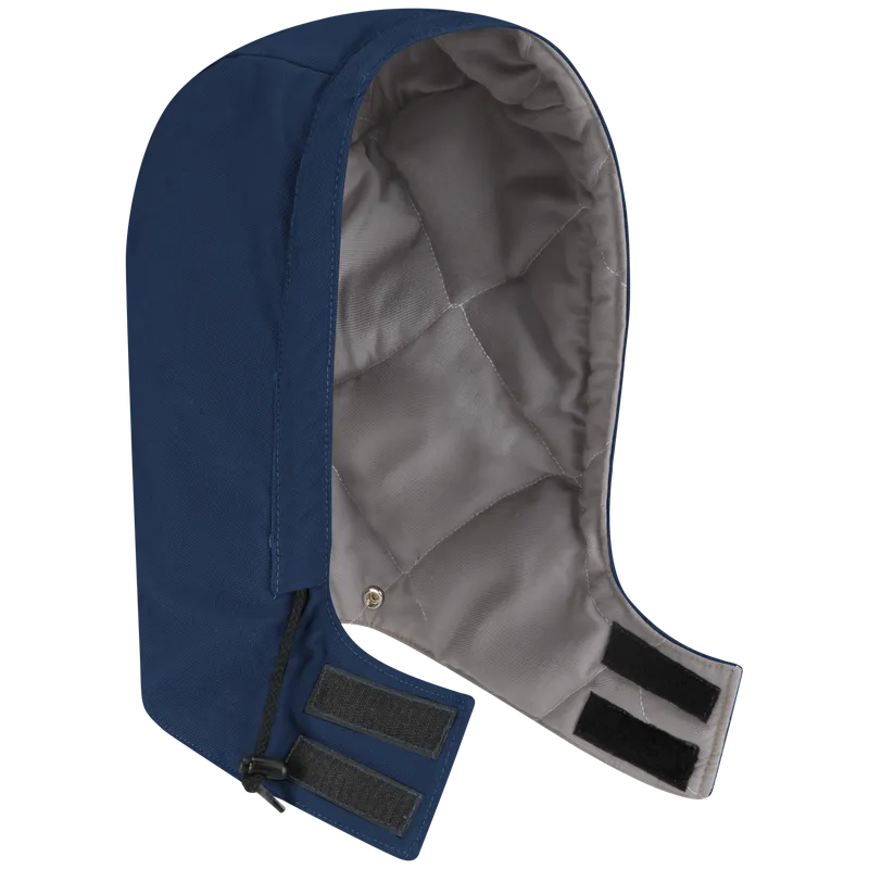 Bulwark, Midweight Excel FR Comfortouch Universal Fit Snap-on Hood, HLH2, FR 7oz, Cat3, Navy, Royal Blue