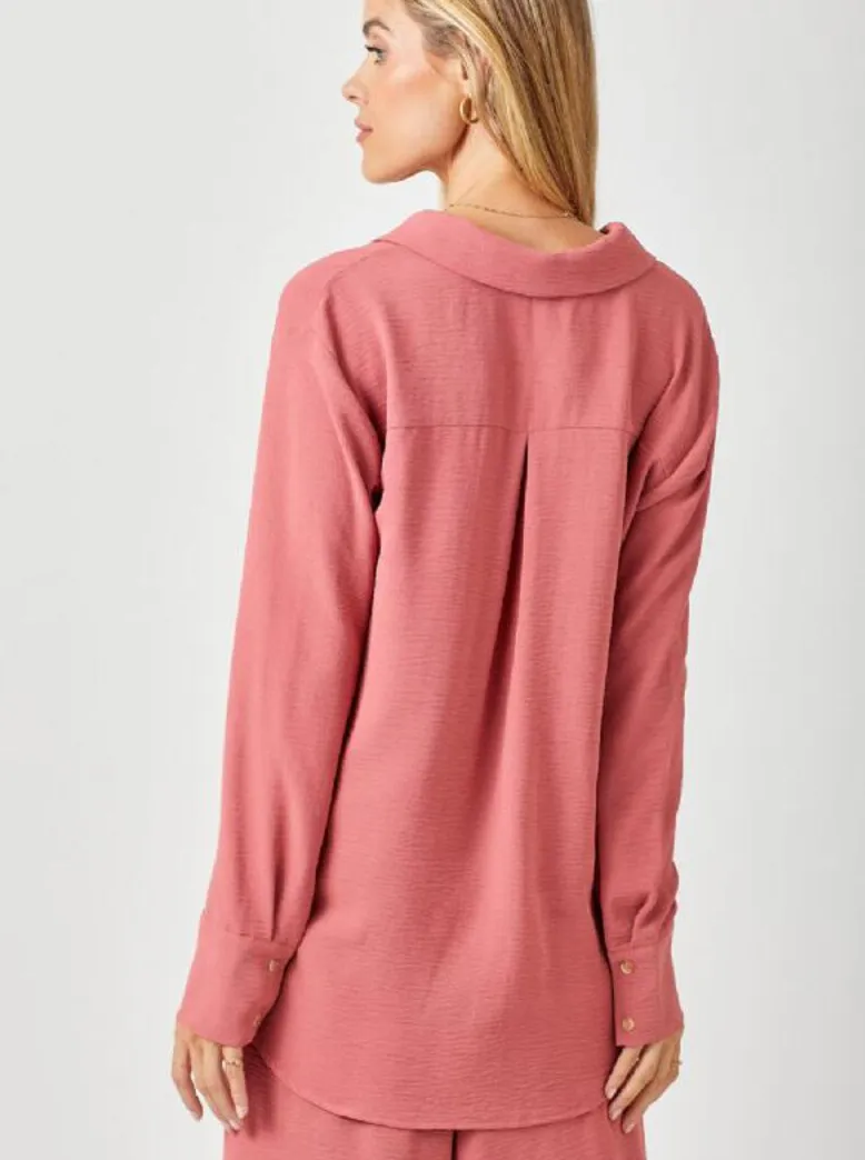Button Down Shirt [Berry-60153]