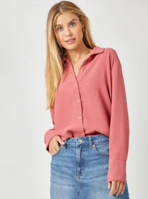 Button Down Shirt [Berry-60153]