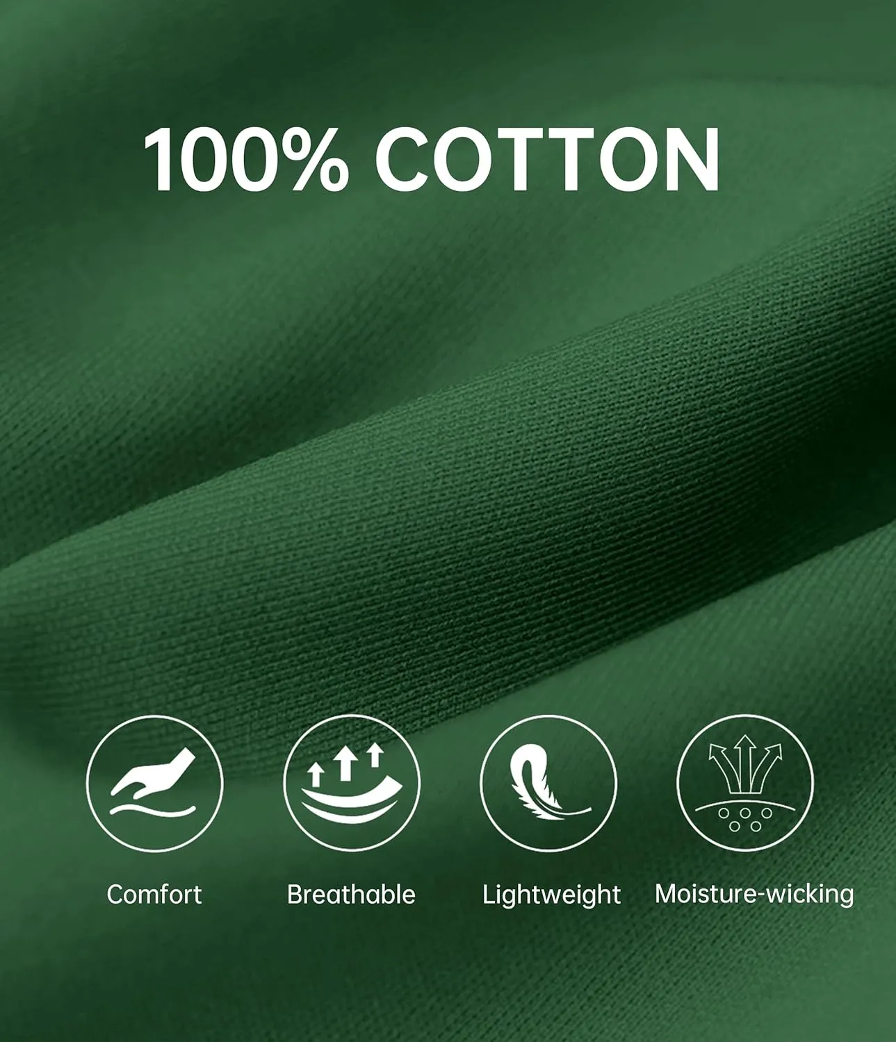 CF Mens 100% Cotton Pajamas Set Summer Shorts Set Button Down Pjs Set Soft Short Sleeve Lounge Set with Pockets & Front Fly