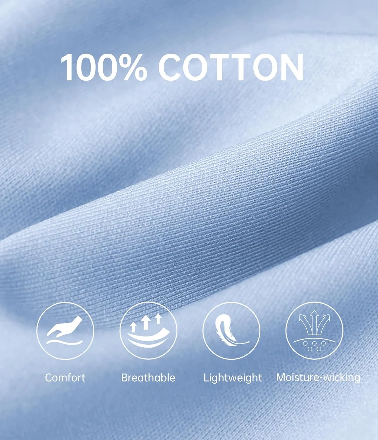 CF Mens 100% Cotton Pajamas Set Summer Shorts Set Button Down Pjs Set Soft Short Sleeve Lounge Set with Pockets & Front Fly