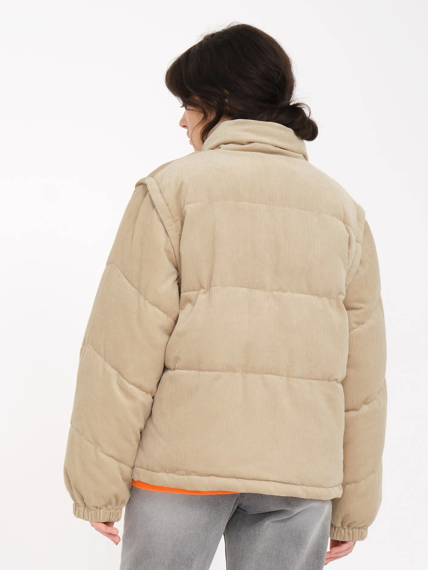 Cord'N Puff Jacket - KHAKI