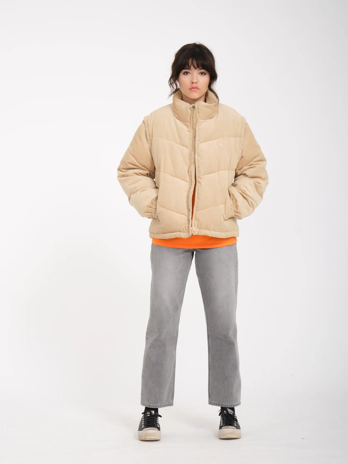 Cord'N Puff Jacket - KHAKI