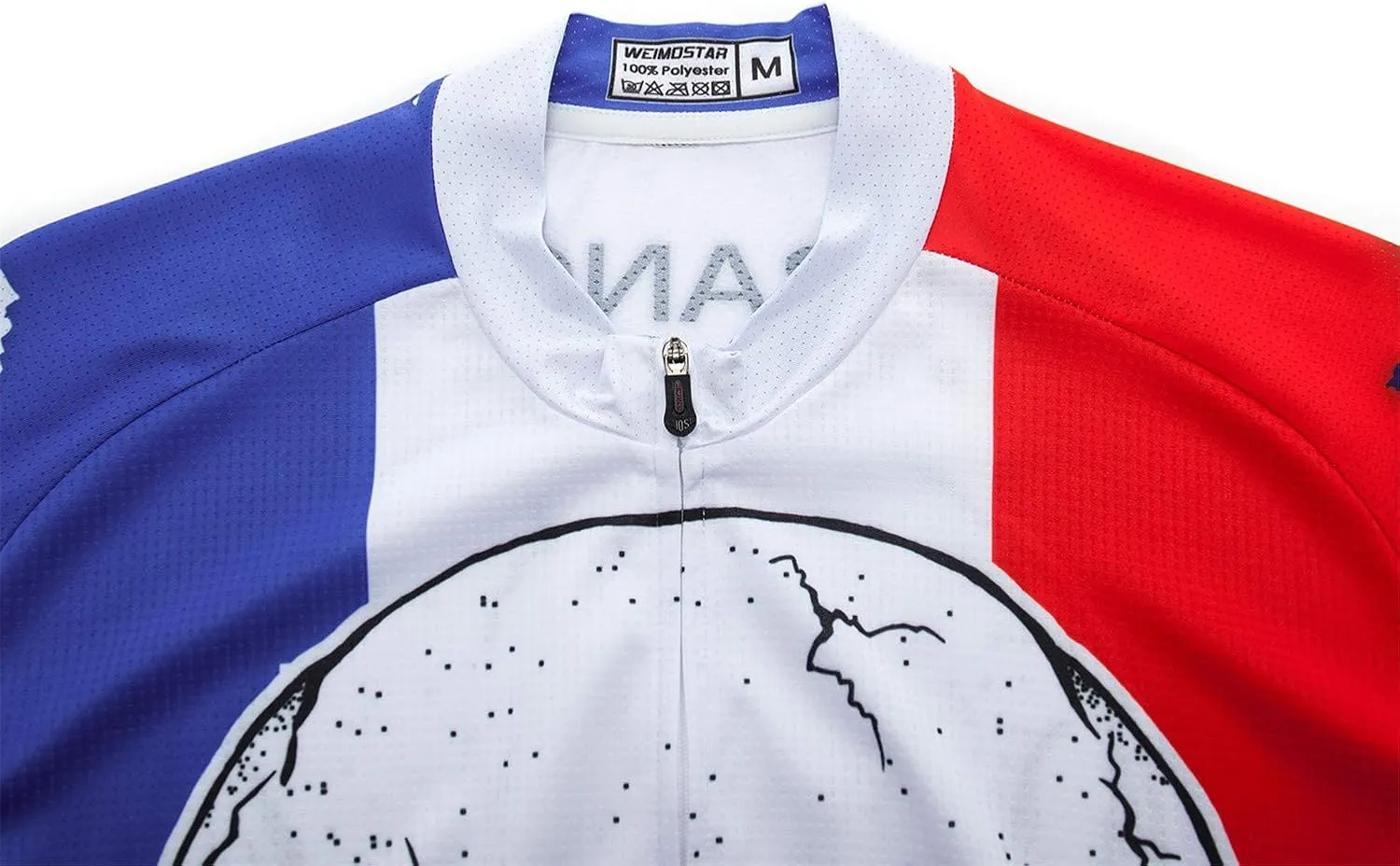 Cycling Jersey Mens Short Sleeve Full Zipper Bike Bicycle Top Shirts Breathable Clothing National Flag