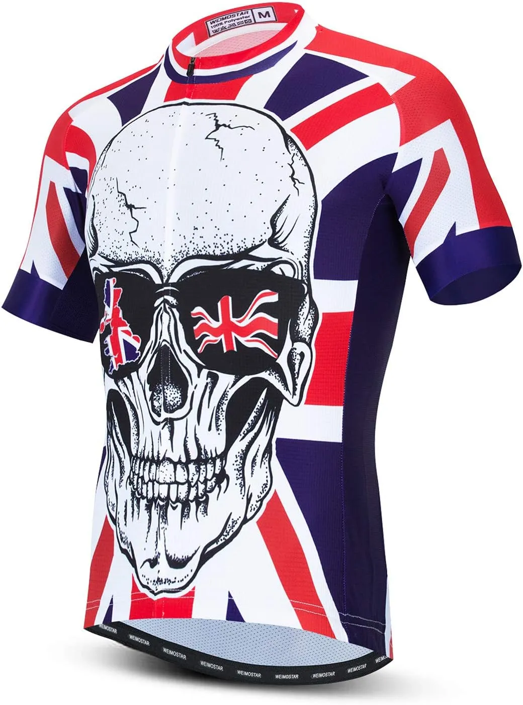 Cycling Jersey Mens Short Sleeve Full Zipper Bike Bicycle Top Shirts Breathable Clothing National Flag