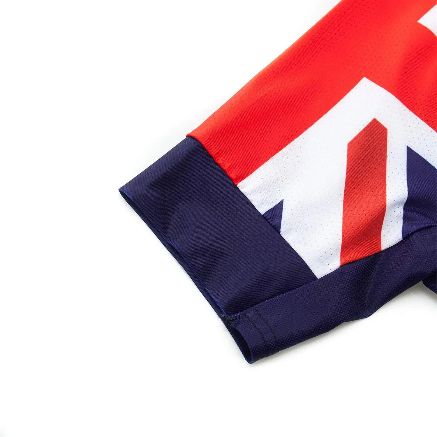 Cycling Jersey Mens Short Sleeve Full Zipper Bike Bicycle Top Shirts Breathable Clothing National Flag