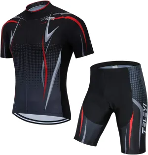 Cycling Jerseys Sets Short Sleeve Bike Clothing Suits Bicycle top Men MTB Jersey Breathable Summer