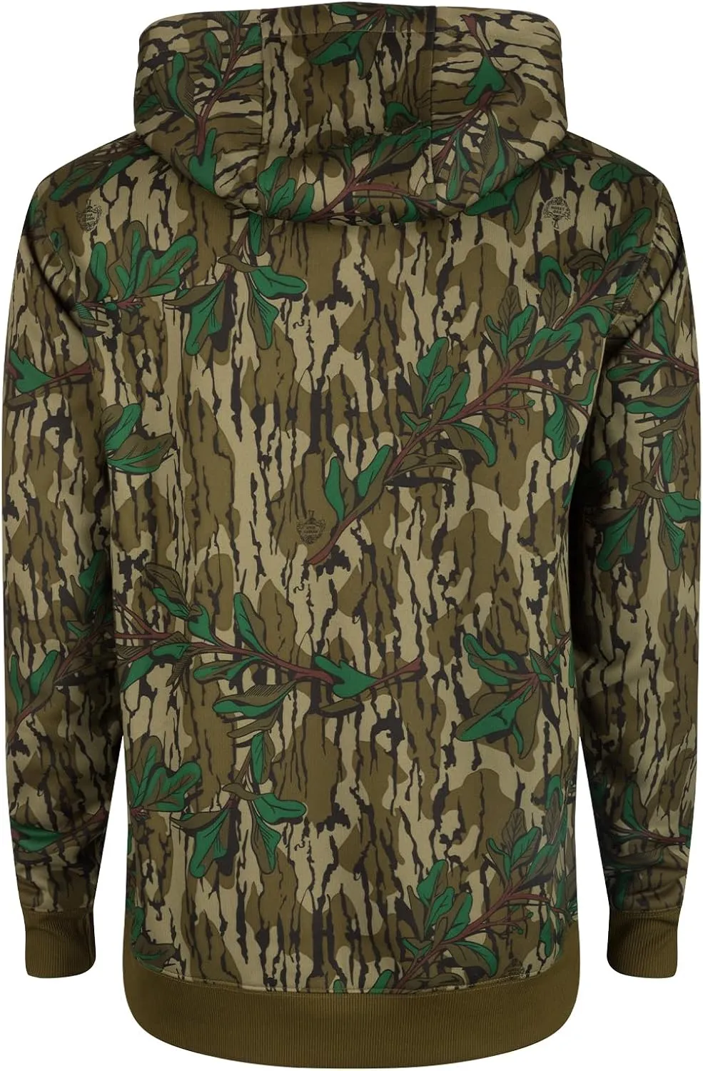 Drake Waterfowl Men's Ol' Tom Back Eddy Embossed Camo Water-Resistant Weatherproof Midweight Hunting Hoodie