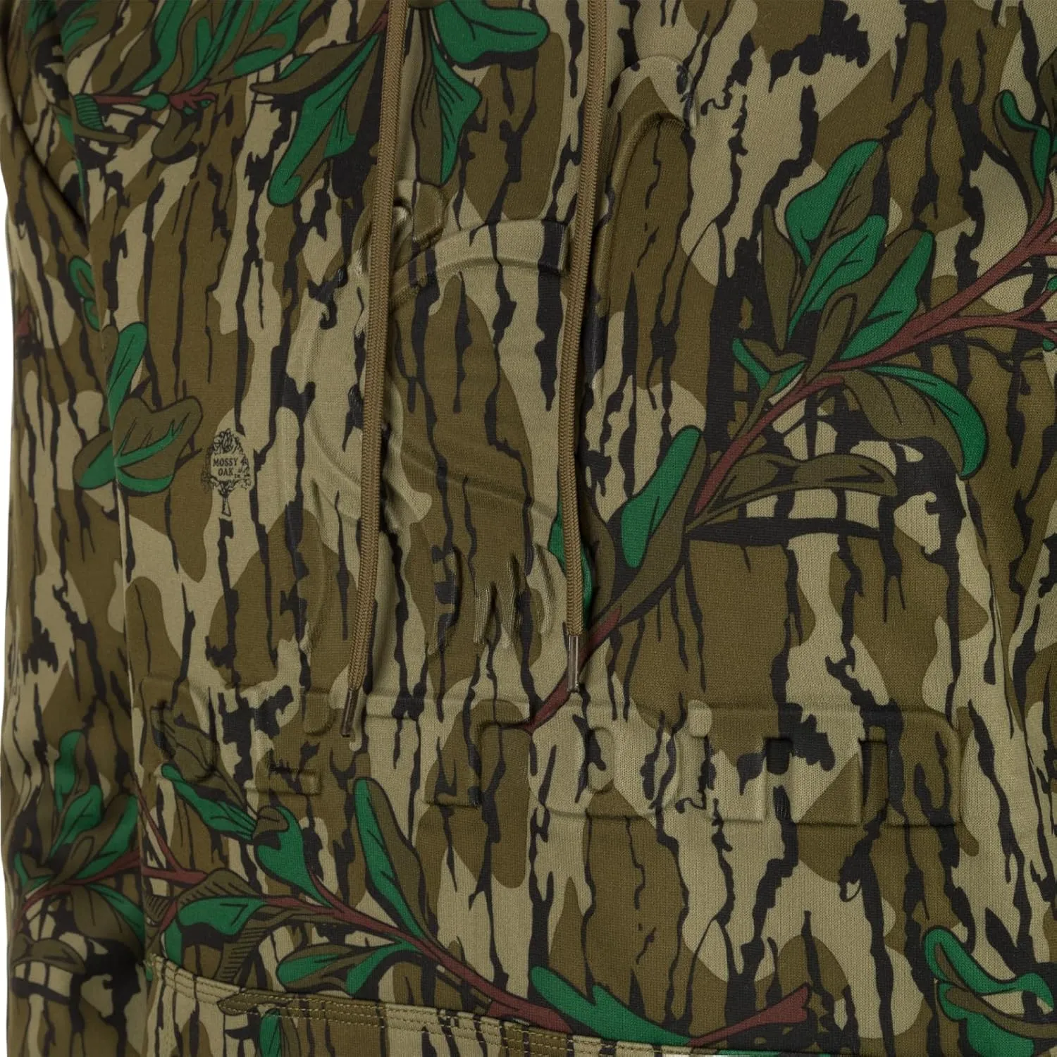 Drake Waterfowl Men's Ol' Tom Back Eddy Embossed Camo Water-Resistant Weatherproof Midweight Hunting Hoodie