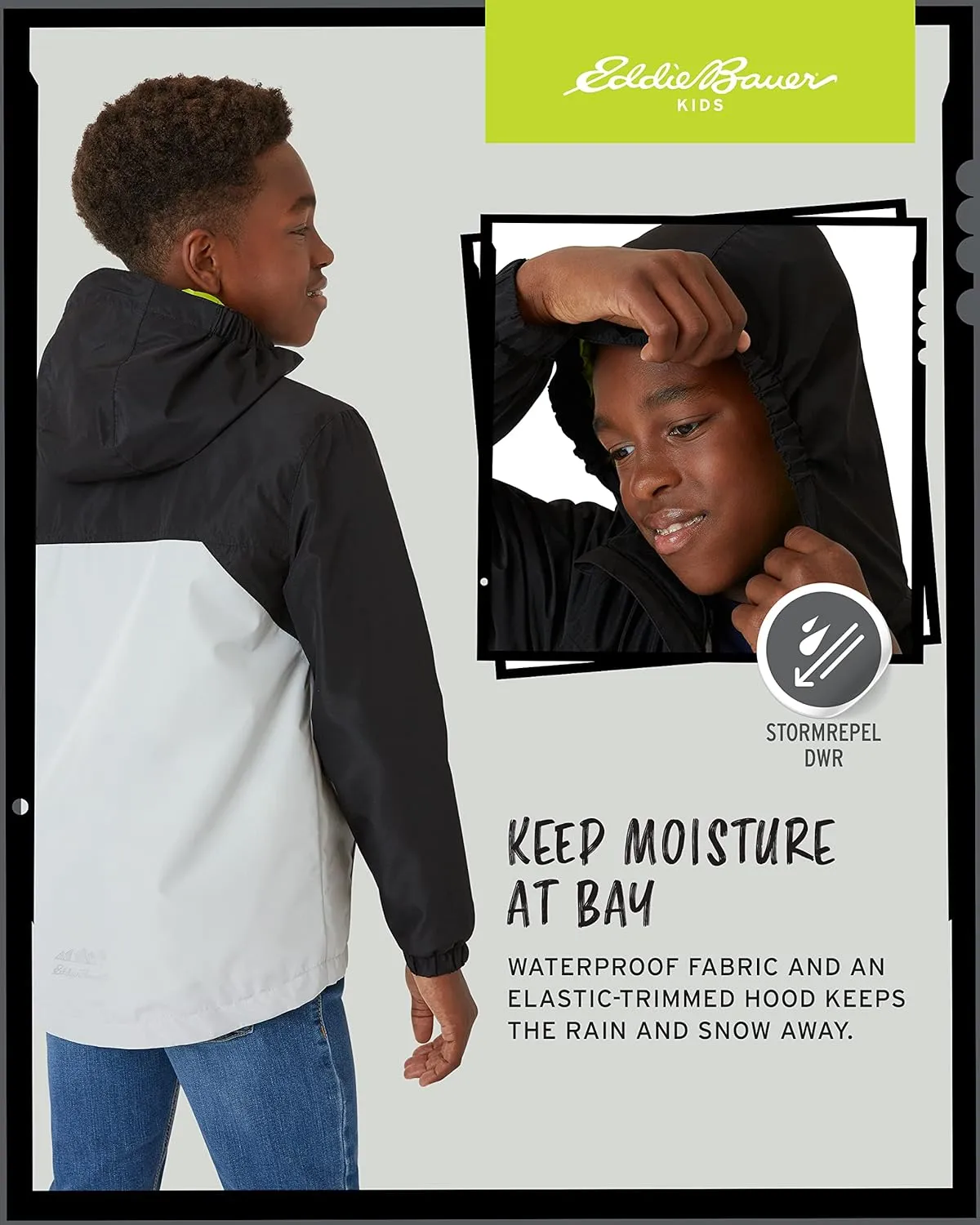 Eddie Bauer Boys' Jacket - Lone Peak Waterproof 3-in-1 Insulated Windbreaker Coat with Removable Fleece Lining (5-20)