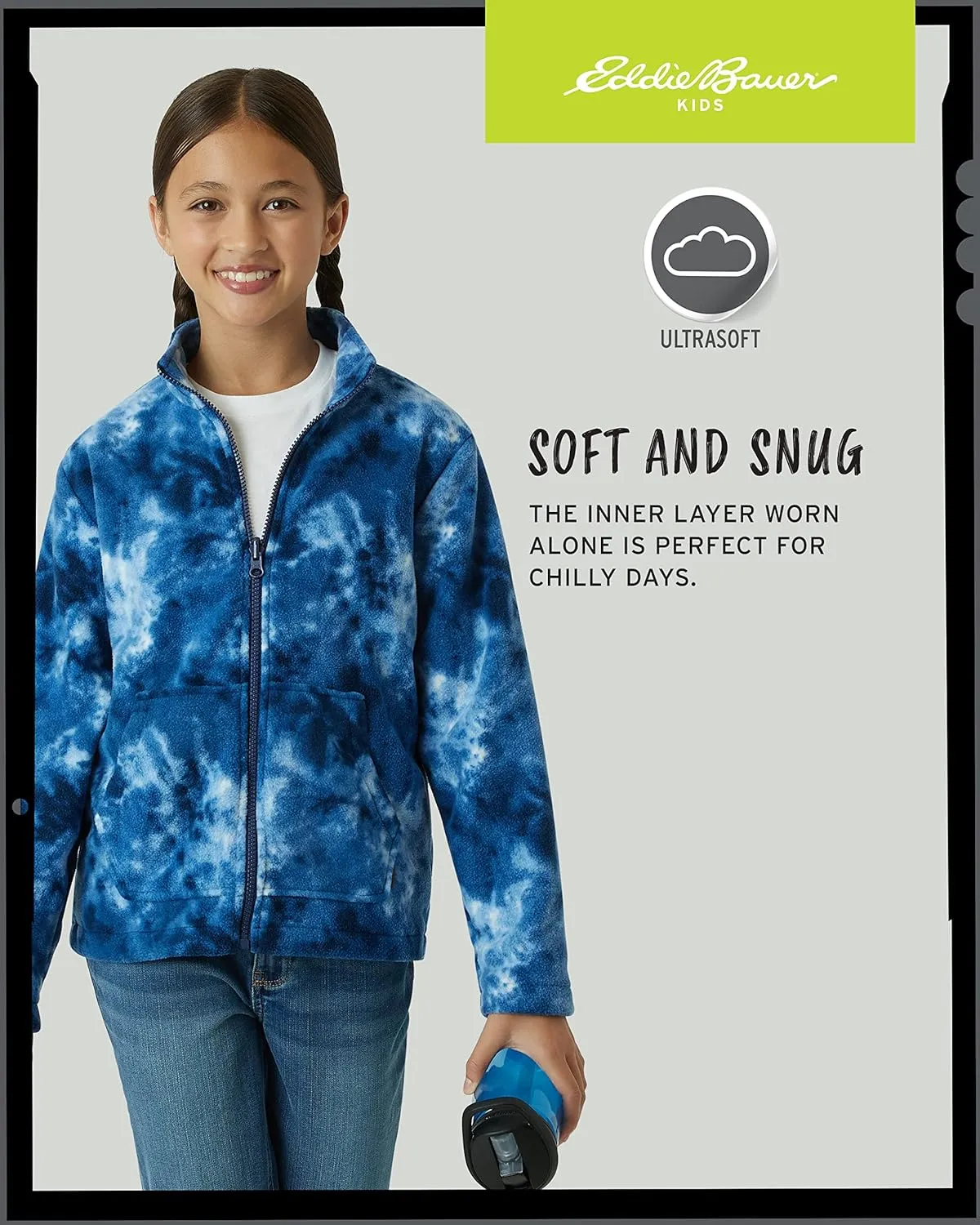 Eddie Bauer Girls' Rain Jacket - Lone Peak Waterproof 3 in 1 Insulated Windbreaker Coat with Removable Fleece Lining (5-20)