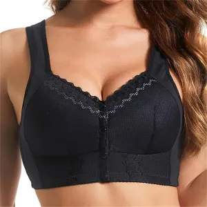 Front Closure Breathable Bra for Seniors