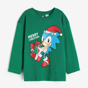 H&M Sonic the Hedgehog Long Sleeve T-Shirt, Green