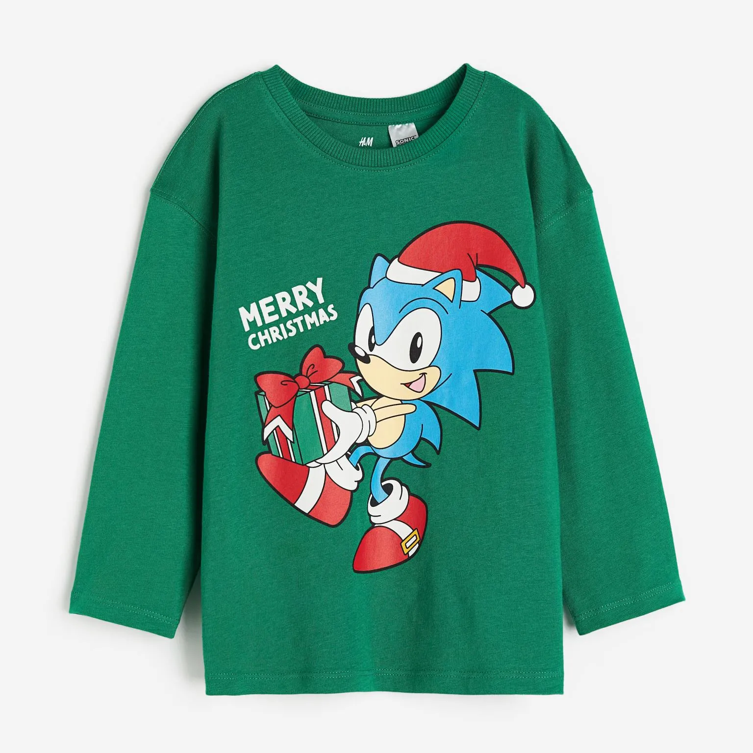H&M Sonic the Hedgehog Long Sleeve T-Shirt, Green
