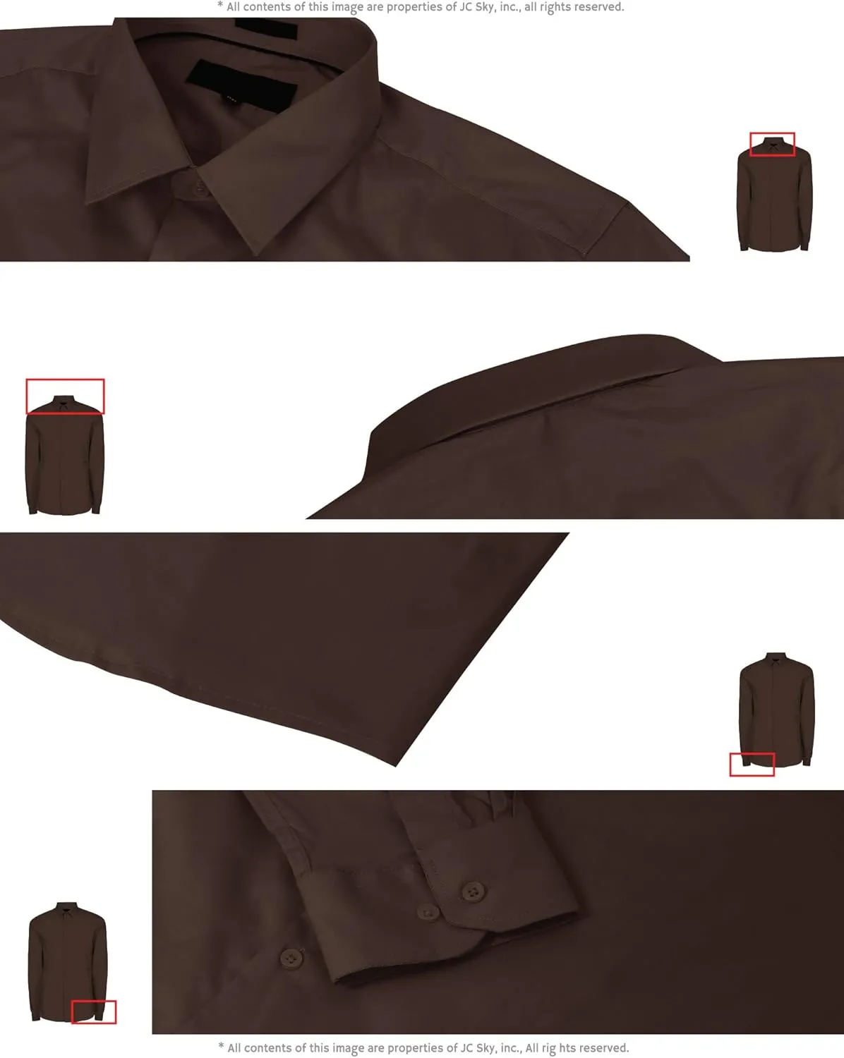 Hat and Beyond Mens Dress Shirt Button Down Long Sleeve Collar Solid Casual Slim Fit