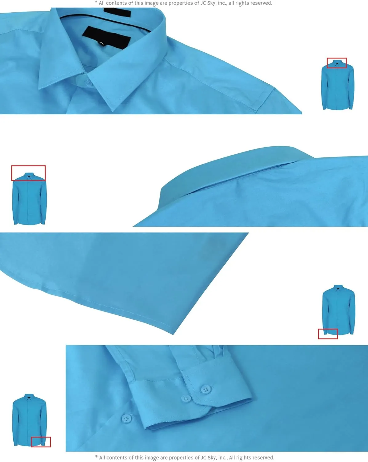 Hat and Beyond Mens Dress Shirt Button Down Long Sleeve Collar Solid Casual Slim Fit