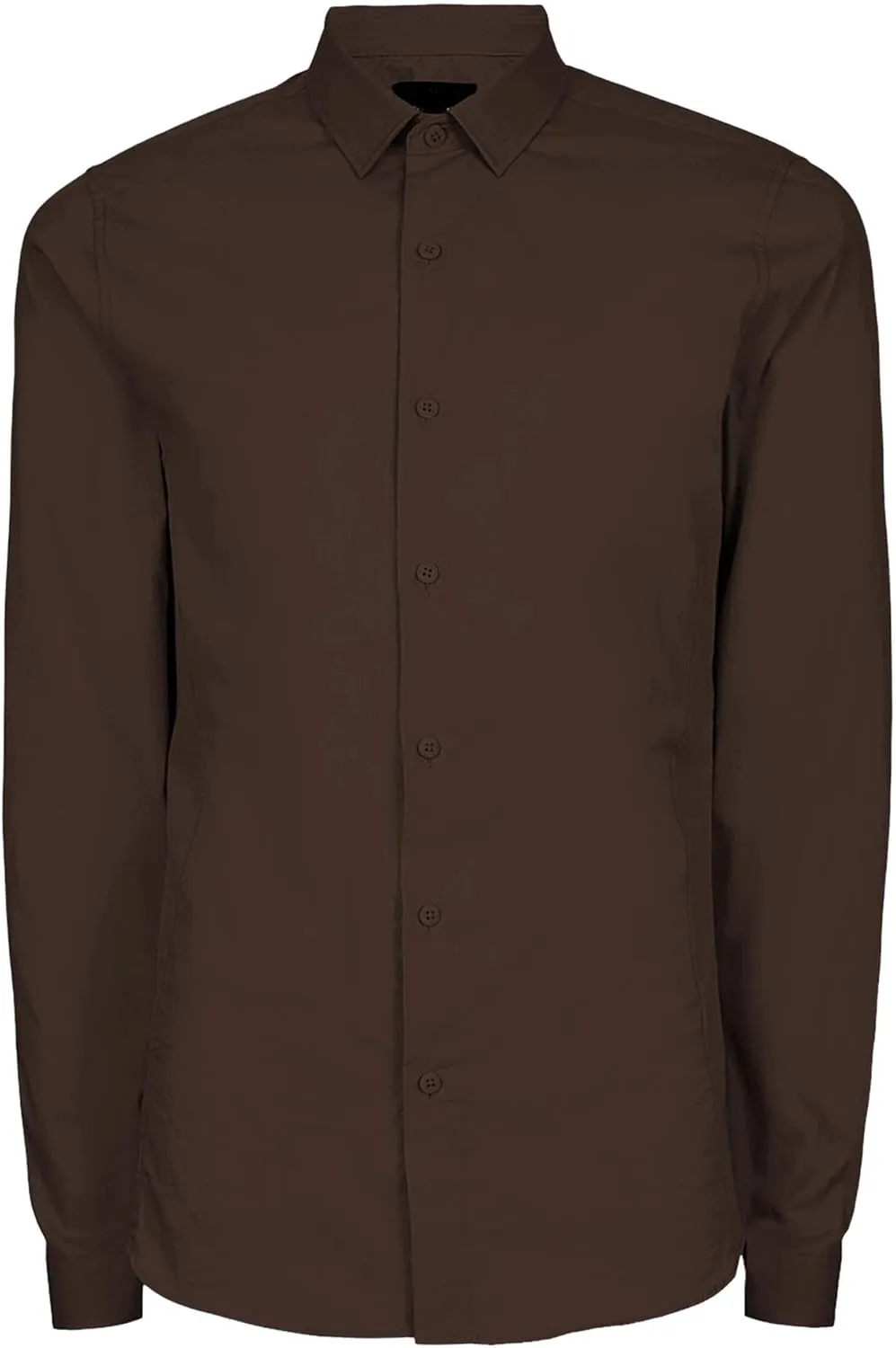 Hat and Beyond Mens Dress Shirt Button Down Long Sleeve Collar Solid Casual Slim Fit