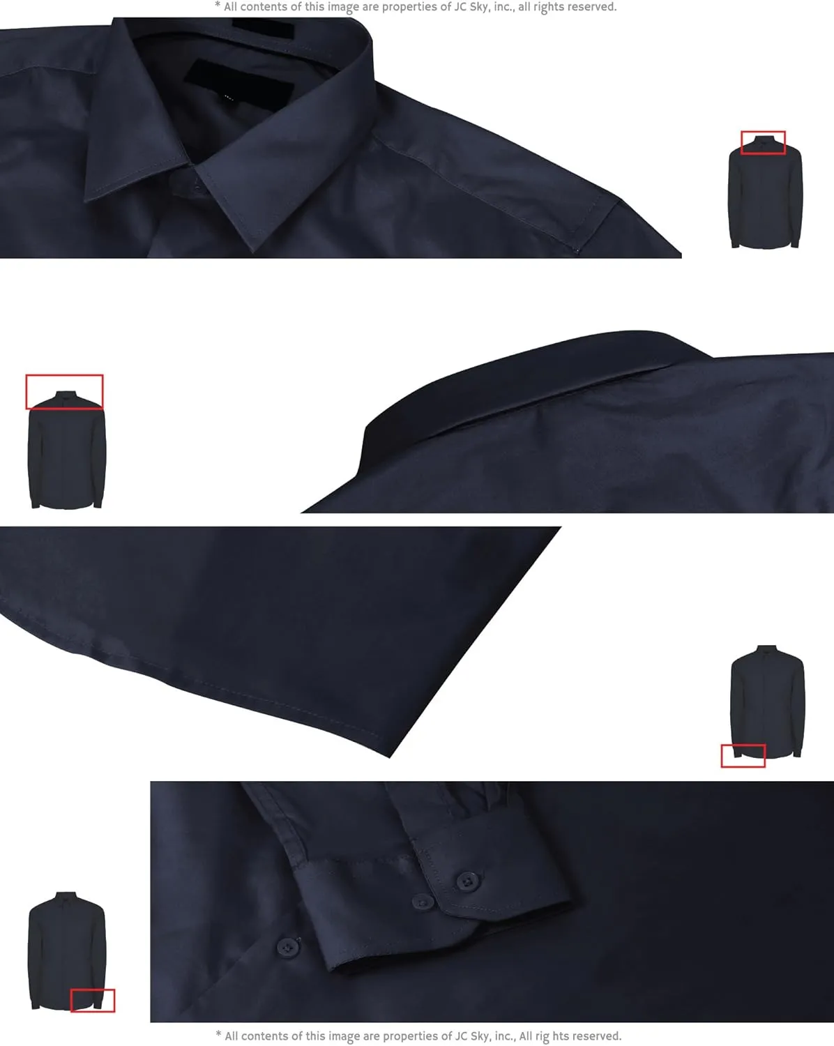 Hat and Beyond Mens Dress Shirt Button Down Long Sleeve Collar Solid Casual Slim Fit