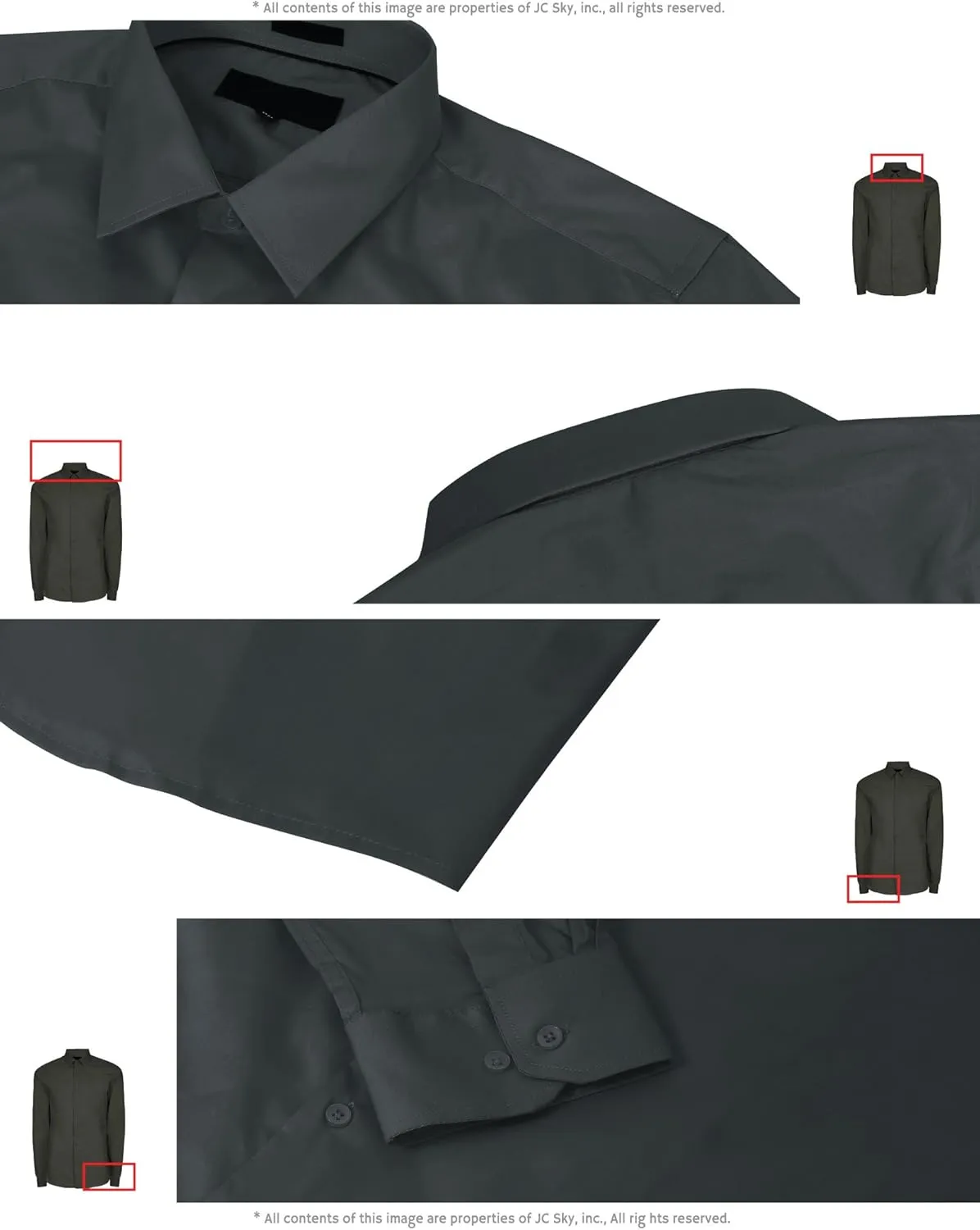 Hat and Beyond Mens Dress Shirt Button Down Long Sleeve Collar Solid Casual Slim Fit