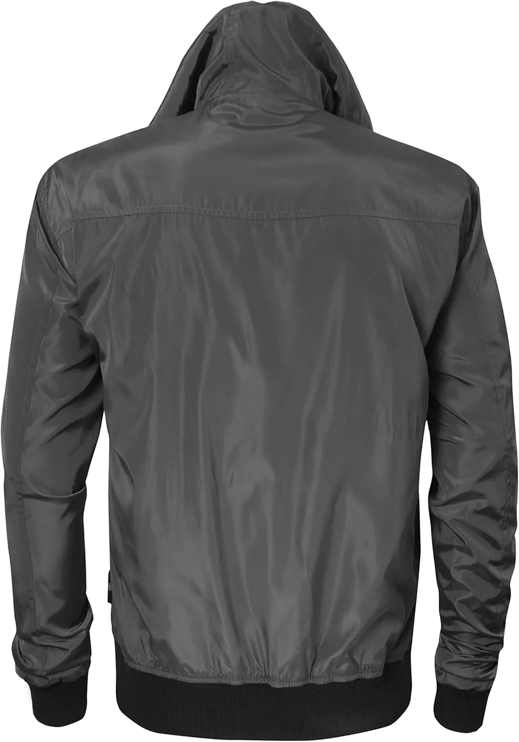 Hat and Beyond Mens Windbreaker Lightweight Two Tone Hooded Slim Fit Jacket