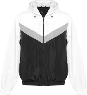Hat and Beyond Mens Windbreaker Lightweight Two Tone Hooded Slim Fit Jacket
