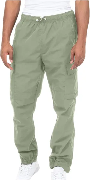 Hiking Cargo Pants for Men Casual Loose Straight Leg Joggers Lightweight Cotton Cargo Sweatpants