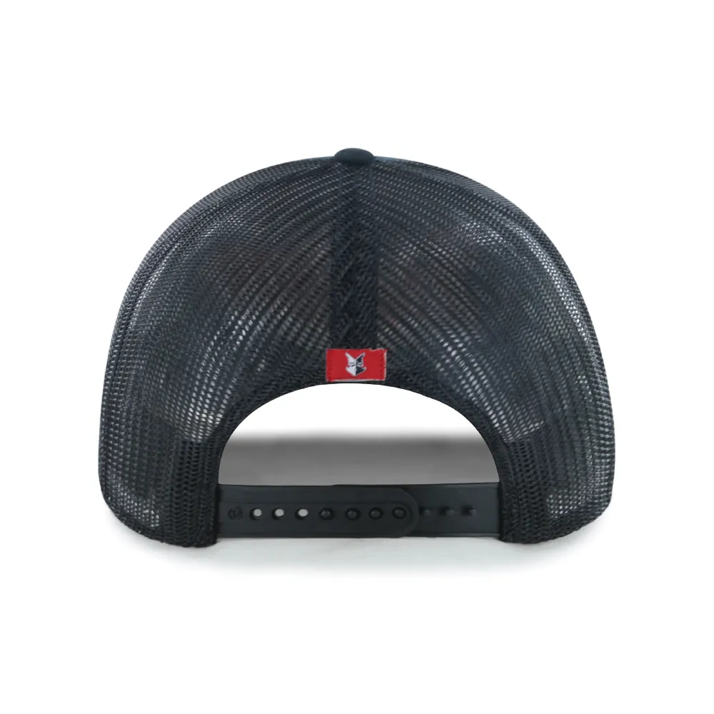 Indianapolis Indians '47 Adult Black Garner Rope Adjustable Trucker Snapback Cap