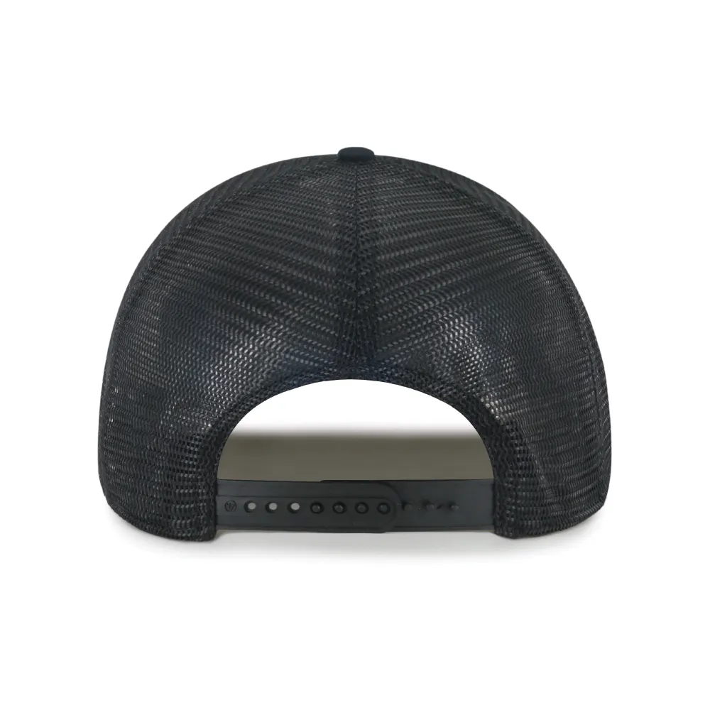 Indianapolis Indians '47 Adult Black Hastings Hitch Adjustable Trucker Snapback Cap
