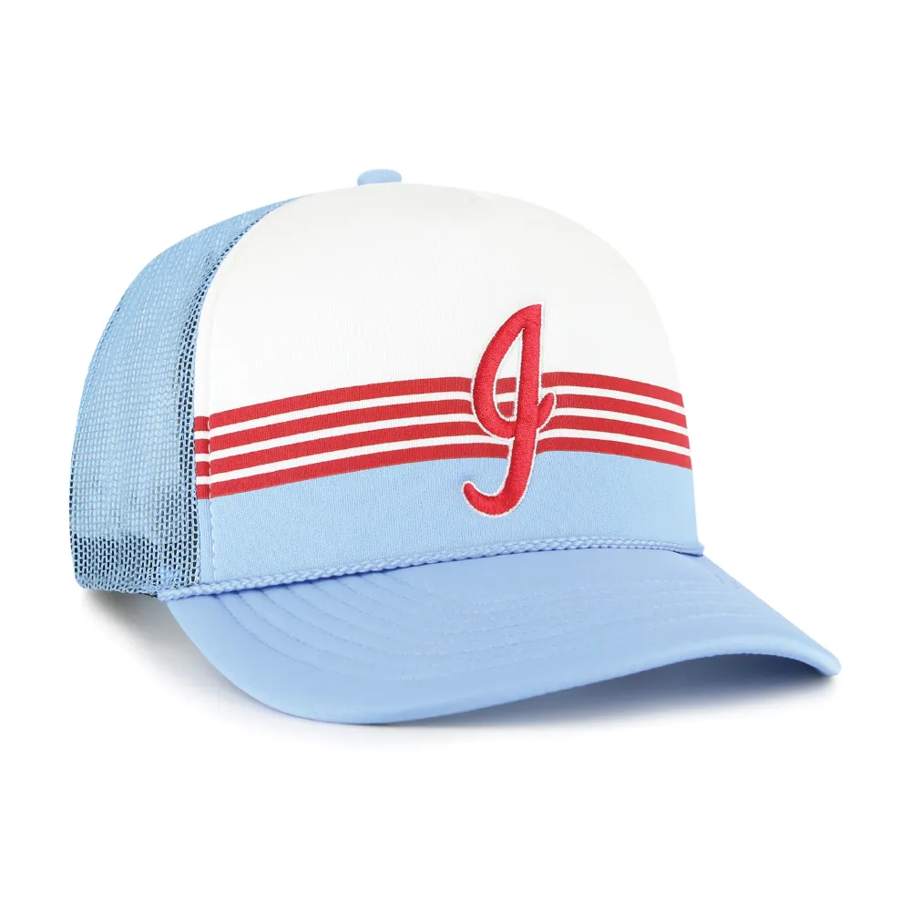 Indianapolis Indians '47 Adult Carolina 80's Liftoff Foam Adjustable Trucker Snapback Cap