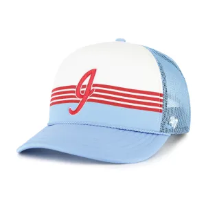 Indianapolis Indians '47 Adult Carolina 80's Liftoff Foam Adjustable Trucker Snapback Cap