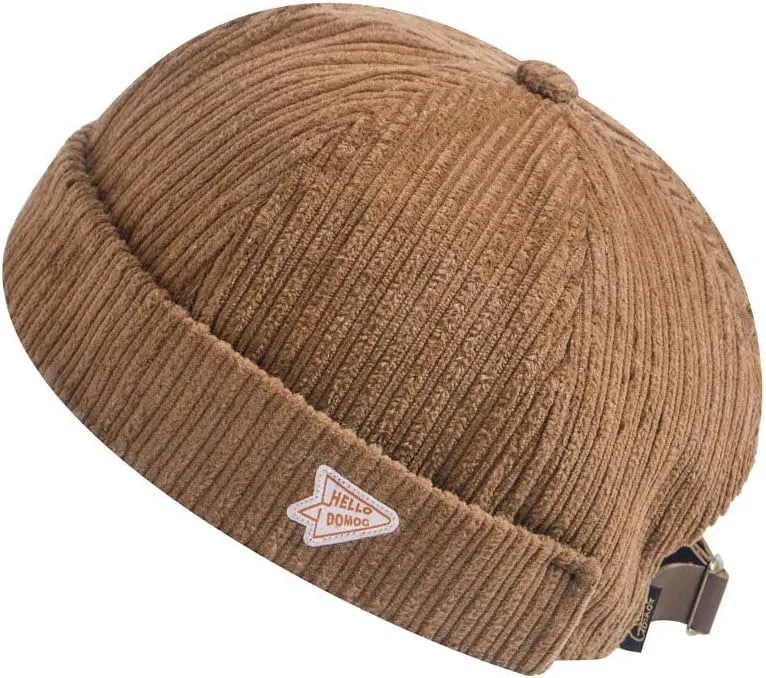 jerague Beanie Hat for Men Women Brimless Cuffed Hat Skullcap Watch Cap Adjustable