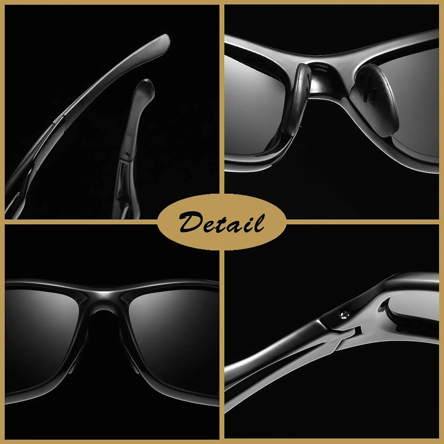 Joopin Sports Sunglasses Polarized UV400 Protection Wrap Around Sun Glasses Shades for Men Women
