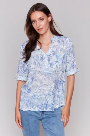 JUNGLE FLORAL BLOUSE