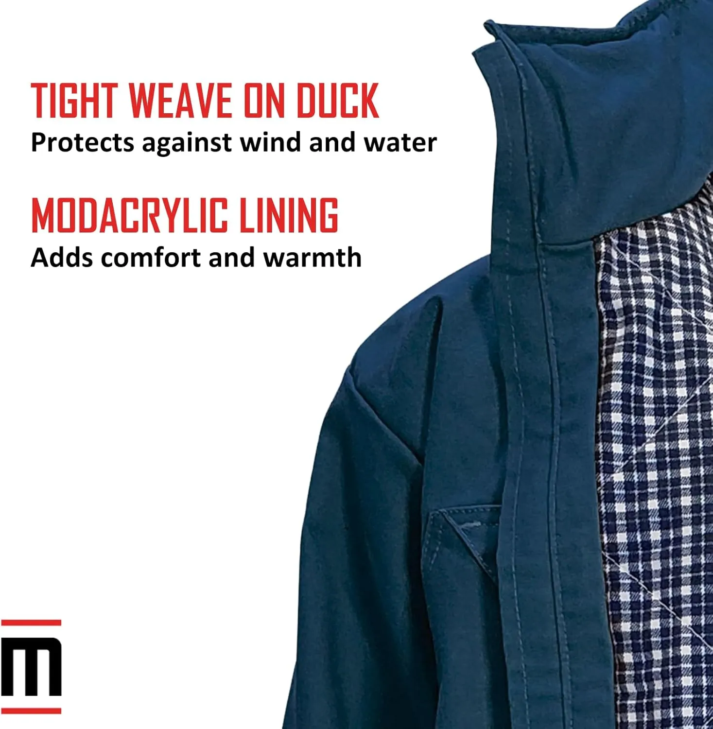 Magid Glove & Safety Men's Magid Fr Dual-Hazard Quilt-Lined Duck Bomber Jacket
