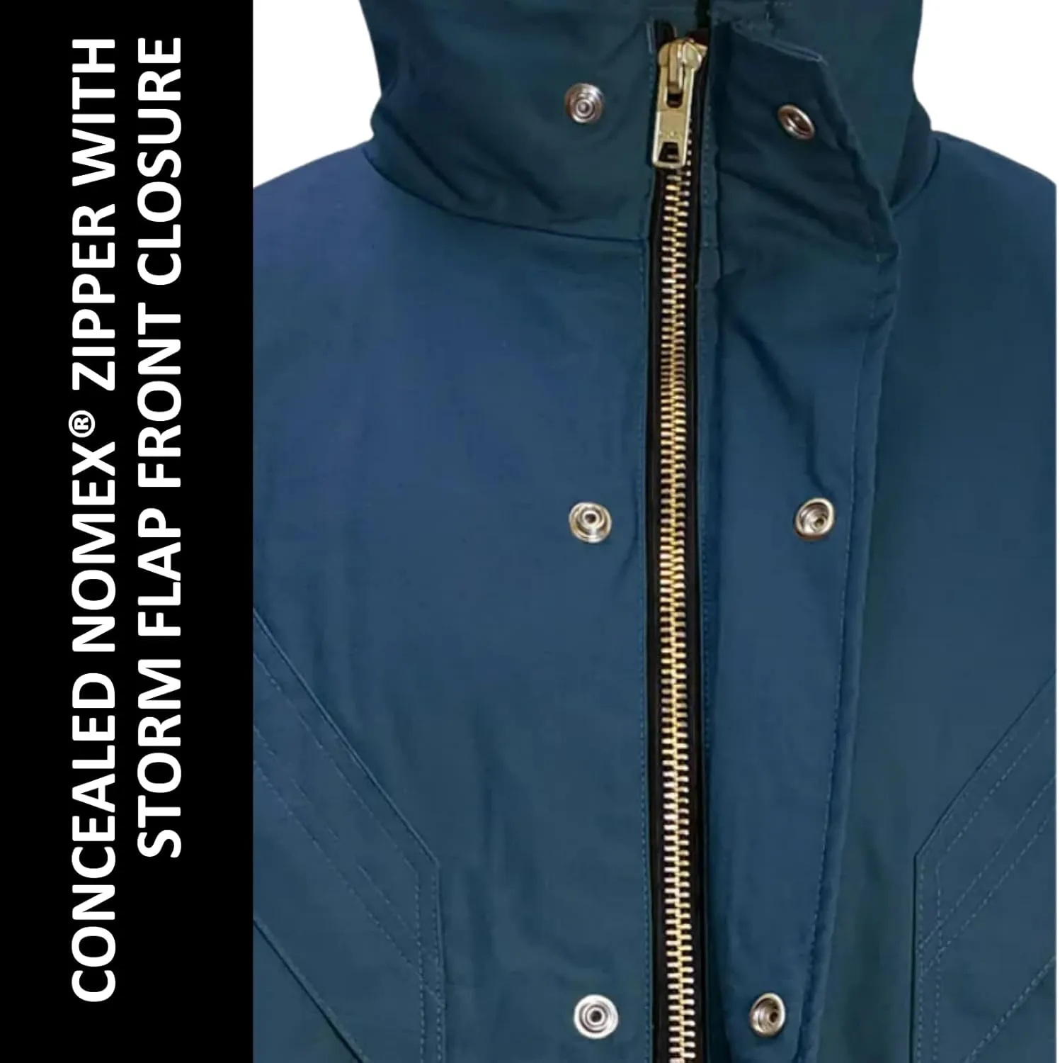 Magid Glove & Safety Men's Magid Fr Dual-Hazard Quilt-Lined Duck Bomber Jacket